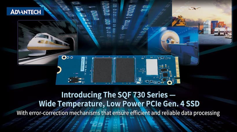 Advantech giới thiệu SQF 730 Series: giải pháp SSD PCIe/NVMe Gen 4 hiệu năng cao